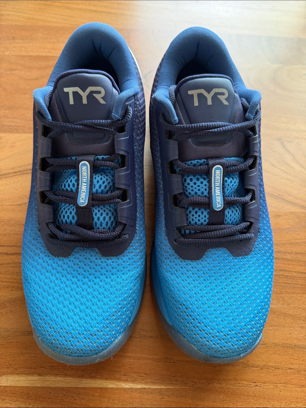 TYR Blue and Navy Mesh Sneakers